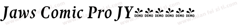 Jaws Comic Pro JY字体转换